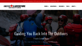 What Americanadventure.com website looked like in 2020 (3 years ago)