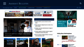 What Amherstbulletin.com website looked like in 2020 (3 years ago)