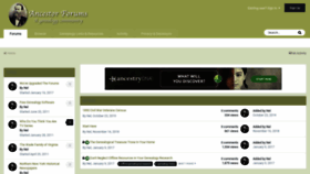 What Ancestorforums.com website looked like in 2020 (3 years ago)