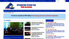 What Angiang.edu.vn website looked like in 2020 (3 years ago)