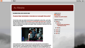 What Aomestre.com.br website looked like in 2020 (3 years ago)