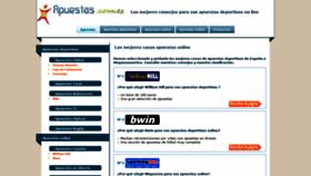 What Apuestas.com.es website looked like in 2020 (3 years ago)