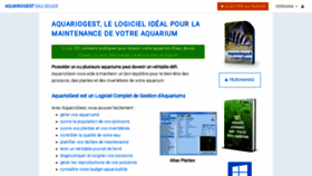 What Aquariogest.com website looked like in 2020 (3 years ago)