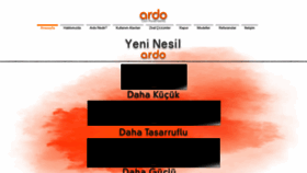 What Ardo.com.tr website looked like in 2020 (3 years ago)