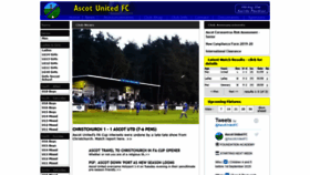 What Ascotunited.co.uk website looked like in 2020 (3 years ago)