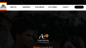 What Aspirations.edu.lk website looked like in 2020 (3 years ago)