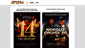 What Atish.se website looked like in 2020 (3 years ago)