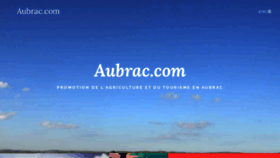 What Aubrac.com website looked like in 2020 (3 years ago)