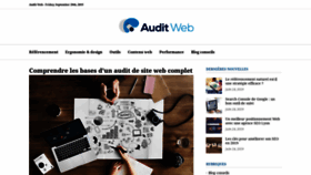 What Auditweb.net website looked like in 2020 (3 years ago)