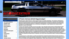 What Autohificentrum.hu website looked like in 2020 (3 years ago)