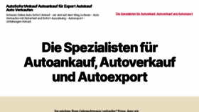 What Autosofortankauf.ch website looked like in 2020 (3 years ago)