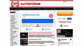 What Autosforum.hu website looked like in 2020 (3 years ago)