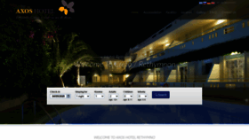 What Axos-hotel.gr website looked like in 2020 (3 years ago)