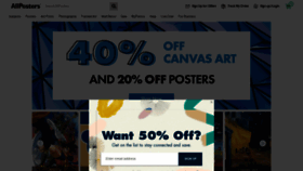 What Allposters.at website looked like in 2020 (4 years ago)
