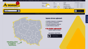 What Anonse.pl website looked like in 2020 (3 years ago)