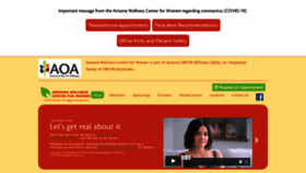 What Arizonawellnesscenterforwomen.com website looked like in 2020 (3 years ago)