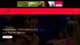 What Adelaidethunderbirds.com.au website looked like in 2020 (3 years ago)