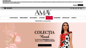 What Amafashion.ro website looked like in 2020 (3 years ago)