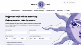 What Astroshop.rs website looked like in 2020 (3 years ago)