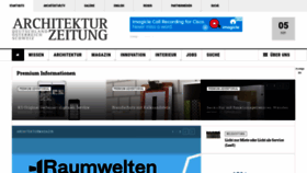 What Architekturzeitung.com website looked like in 2020 (3 years ago)
