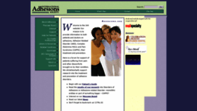 What Adhesions.org website looked like in 2020 (3 years ago)