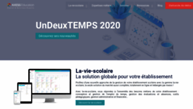 What Axess-education.fr website looked like in 2020 (3 years ago)