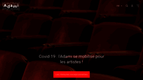What Adami.fr website looked like in 2020 (3 years ago)