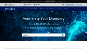 What Amsbio.com website looked like in 2020 (3 years ago)