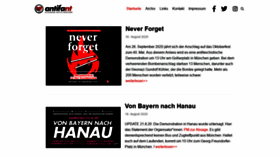 What Antifa-nt.de website looked like in 2020 (3 years ago)