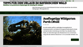What Ausflugszielebayerischerwald.de website looked like in 2020 (3 years ago)