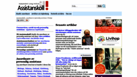 What Assistanskoll.se website looked like in 2020 (3 years ago)
