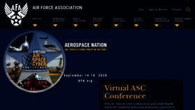 What Afa.org website looked like in 2020 (3 years ago)