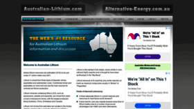 What Australian-lithium.com website looked like in 2020 (3 years ago)