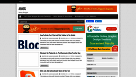 What Amog-blogger.blogspot.com website looked like in 2020 (3 years ago)