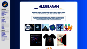 What Aldebaran.cz website looked like in 2020 (3 years ago)