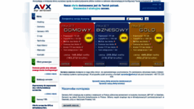 What Avx.pl website looked like in 2020 (3 years ago)