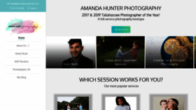 What Amandahunterphoto.com website looked like in 2020 (3 years ago)