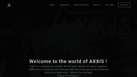 What Axxis.de website looked like in 2020 (3 years ago)