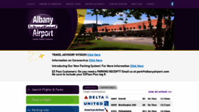 What Albanyairport.com website looked like in 2020 (3 years ago)