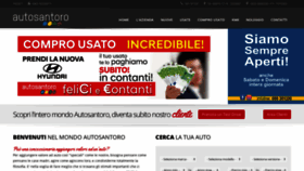 What Autosantoro.it website looked like in 2020 (3 years ago)