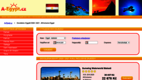 What A-egypt.cz website looked like in 2020 (3 years ago)