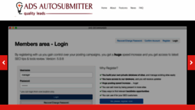 What Adsautosubmitter.com website looked like in 2020 (3 years ago)