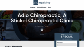 What Adiochiropracticclinic.com website looked like in 2020 (3 years ago)