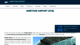 What Amritsarairport.com website looked like in 2020 (3 years ago)