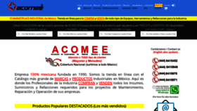 What Acomee.com.mx website looked like in 2020 (5 years ago)