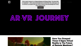 What Arvrjourney.com website looked like in 2020 (3 years ago)
