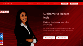What Adecco.co.in website looked like in 2020 (3 years ago)