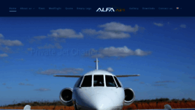 What Alfaair.aero website looked like in 2020 (3 years ago)