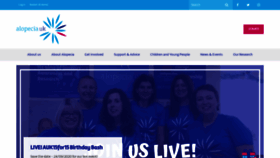 What Alopecia.org.uk website looked like in 2020 (3 years ago)