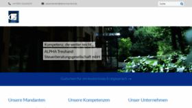 What Alpha-treuhand.de website looked like in 2020 (3 years ago)